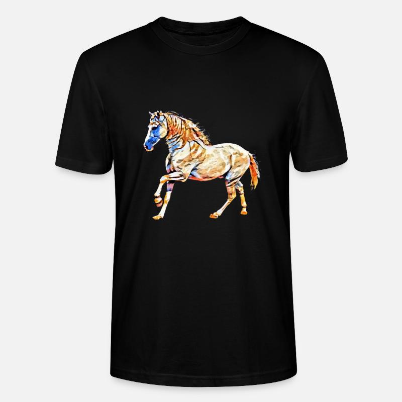 Cheval - T-shirt bio CRAFTER Stanley Stella Unisexe - noir