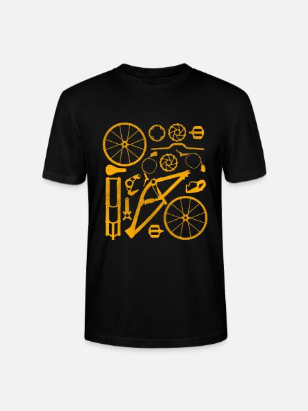 Fahrrad - Stanley/Stella Unisex Bio-T-Shirt CRAFTER - Schwarz