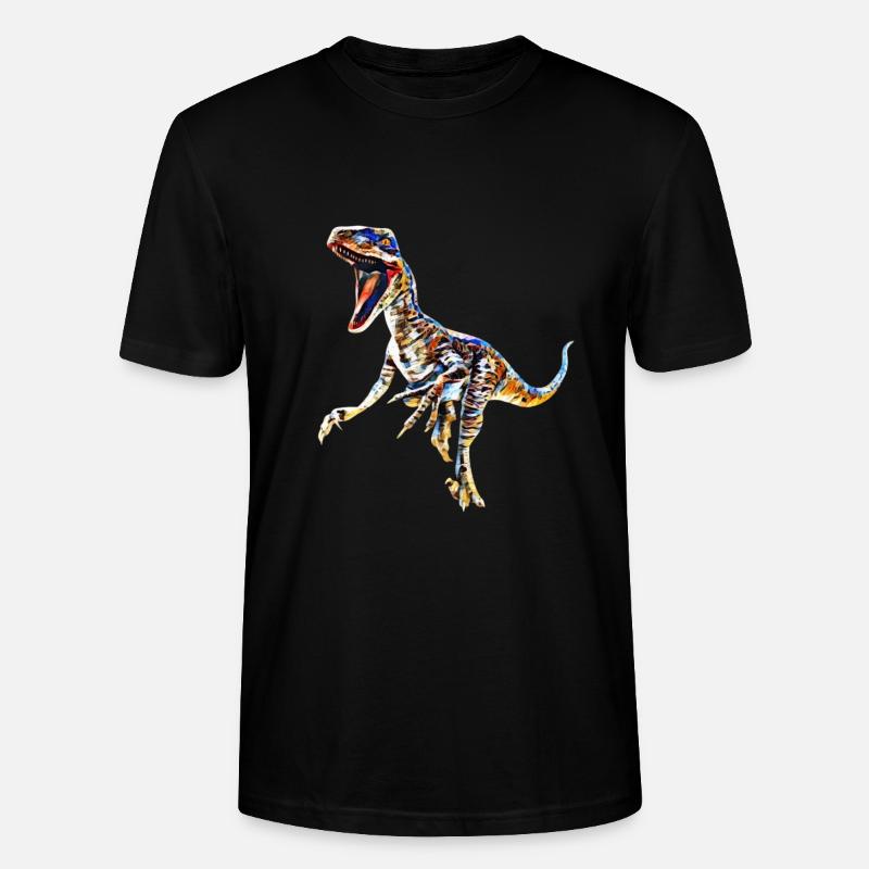 Velociraptor - Stanley/Stella Unisex Bio-T-Shirt CRAFTER - Schwarz