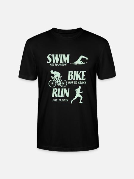 Triatlon Runner - T-shirt bio CRAFTER Stanley Stella Unisexe - noir
