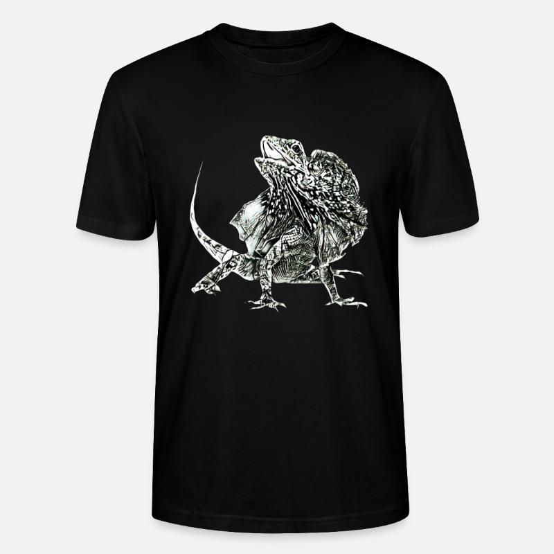 Lézard à collier - T-shirt bio CRAFTER Stanley Stella Unisexe - noir