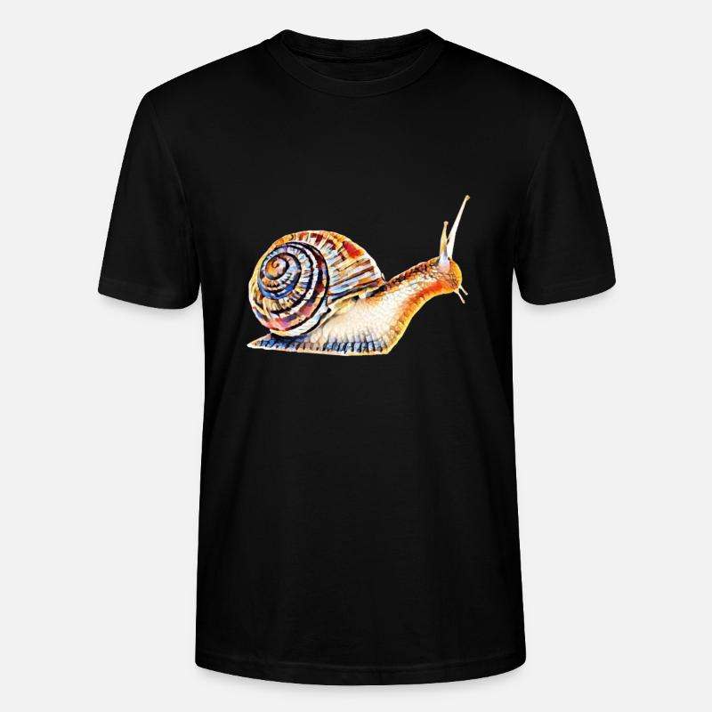 Schnecke - Stanley/Stella Unisex Bio-T-Shirt CRAFTER - Schwarz