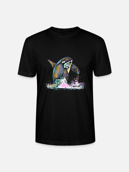 Orca - Stanley/Stella CRAFTER Unisex Organic T-Shirt - black