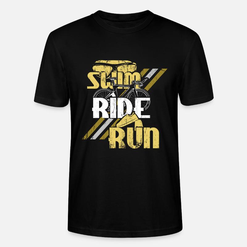 Triathlon Triathlet - Stanley/Stella Unisex Bio-T-Shirt CRAFTER - Schwarz