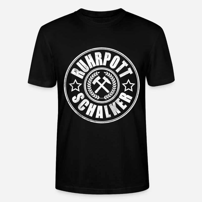 Pot de la Ruhr Schalke - T-shirt bio CRAFTER Stanley Stella Unisexe - noir