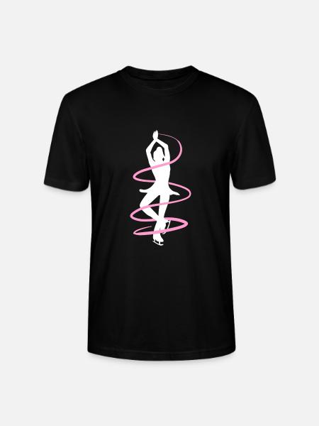 Pirouette figure skating - Stanley/Stella CRAFTER Unisex Organic T-Shirt - black