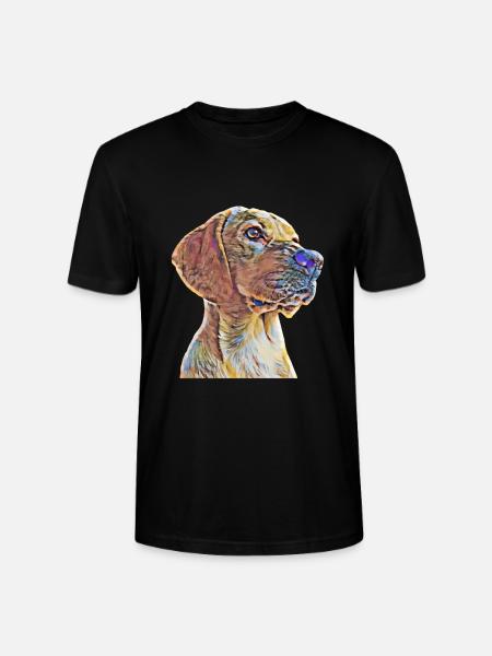Labrador - Stanley/Stella Unisex Bio-T-Shirt CRAFTER - Schwarz