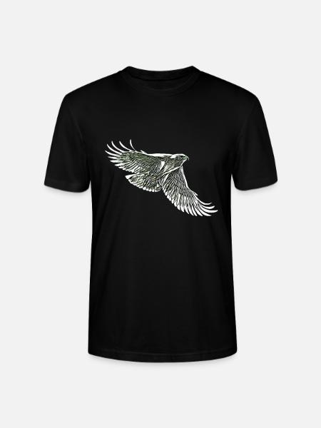 Faucon - T-shirt bio CRAFTER Stanley Stella Unisexe - noir
