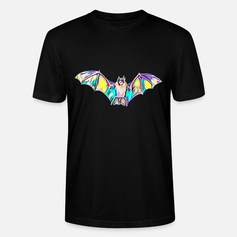 Fledermaus - Stanley/Stella Unisex Bio-T-Shirt CRAFTER - Schwarz