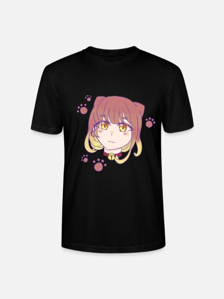 Manga cat girl - Stanley/Stella CRAFTER Unisex Organic T-Shirt - black