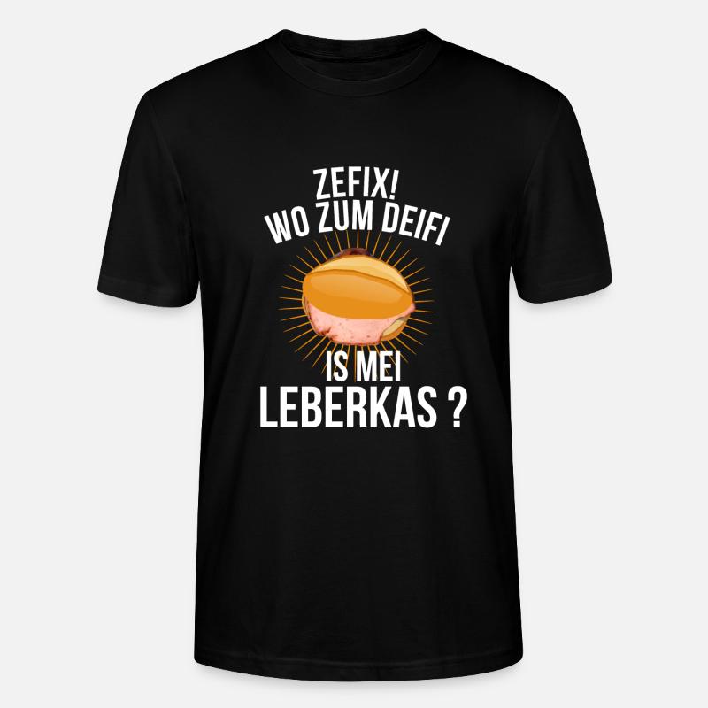 Leberkas - Stanley/Stella Unisex Bio-T-Shirt CRAFTER - Schwarz