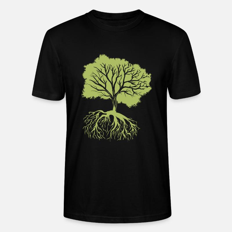 Double Sided Nature - Stanley/Stella Unisex Bio-T-Shirt CRAFTER - Schwarz