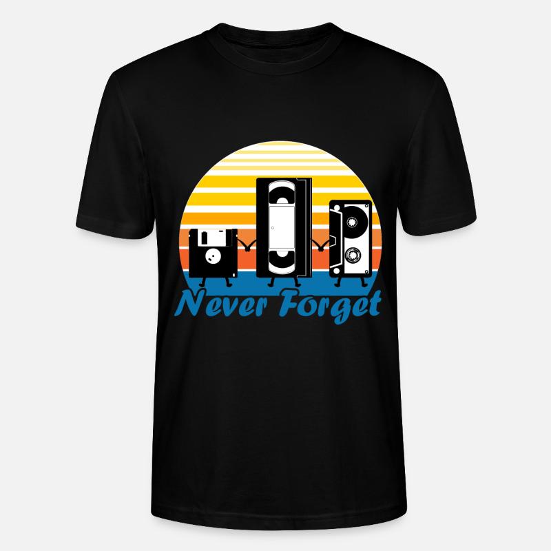 Never Forget - Stanley/Stella Unisex Bio-T-Shirt CRAFTER - Schwarz