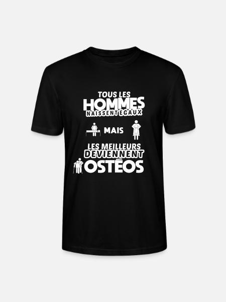 Ostéopathe drôle cadeau humour marrant ostéo osteo - T-shirt bio CRAFTER Stanley Stella Unisexe - noir