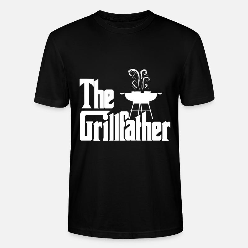 The Grillfather - Stanley/Stella Unisex Bio-T-Shirt CRAFTER - Schwarz