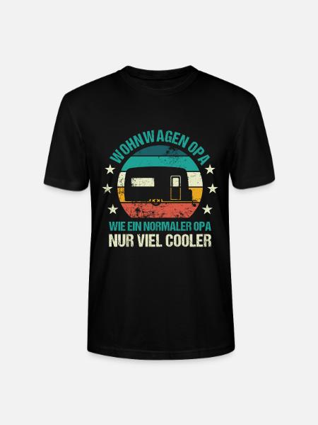 Camping Wohnwagen Opa Camper - Stanley/Stella Unisex Bio-T-Shirt CRAFTER - Schwarz