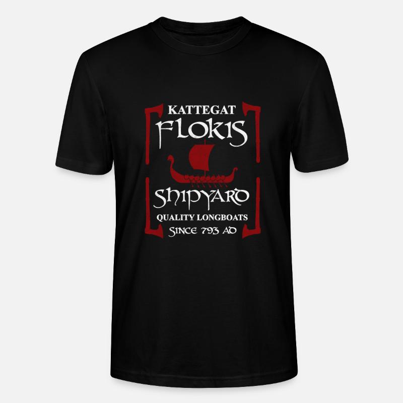 Floki aus Kettegat Schiffsbauer Wikinger Vikings - Stanley/Stella Unisex Bio-T-Shirt CRAFTER - Schwarz