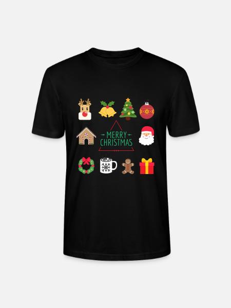 Merry Christmas - T-shirt bio CRAFTER Stanley Stella Unisexe - noir
