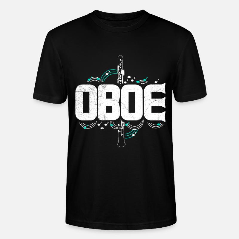 Oboe Oboist Konzert Geschenkidee - Stanley/Stella Unisex Bio-T-Shirt CRAFTER - Schwarz