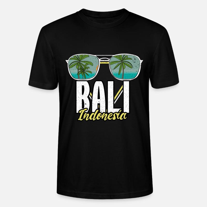 Idée cadeau Souvenirs de Bali - T-shirt bio CRAFTER Stanley Stella Unisexe - noir