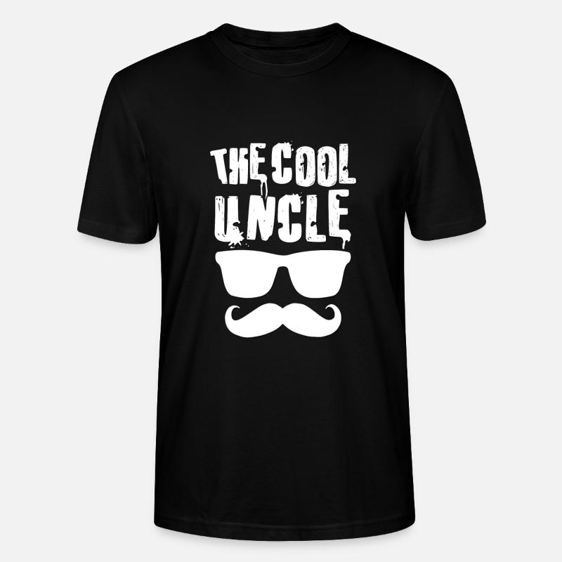 Der coole Onkel! - Stanley/Stella Unisex Bio-T-Shirt CRAFTER - Schwarz