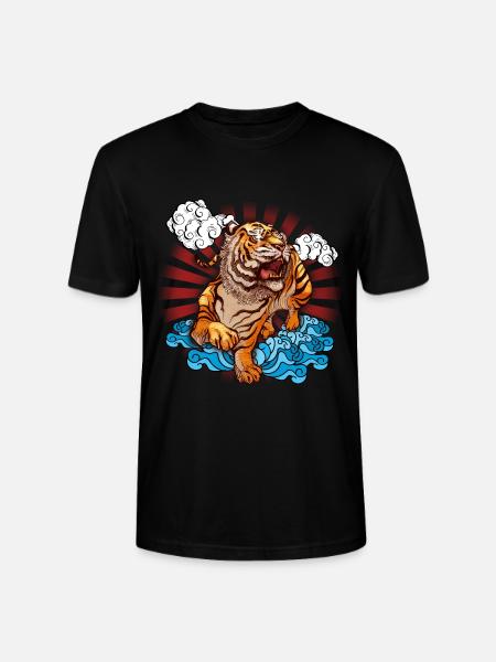 Tiger Japan - Stanley/Stella CRAFTER Unisex Organic T-Shirt - black
