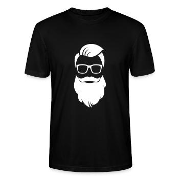 Hipster - T-shirt bio CRAFTER Stanley Stella Unisexe - noir - Devant - Alina (178cm) & Michal (187cm)