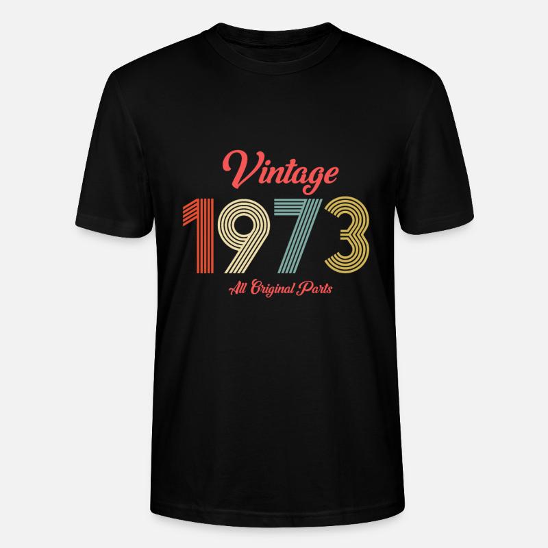 1973 - Stanley/Stella Unisex Bio-T-Shirt CRAFTER - Schwarz