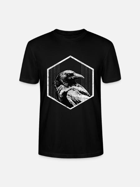 Raven night gift idea - Stanley/Stella CRAFTER Unisex Organic T-Shirt - black