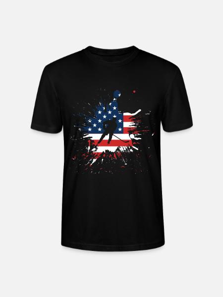 Ice Hockey USA - Stanley/Stella CRAFTER Unisex Organic T-Shirt - black