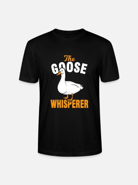 Gans Gänse Flüsterer - Stanley/Stella Unisex Bio-T-Shirt CRAFTER - Schwarz