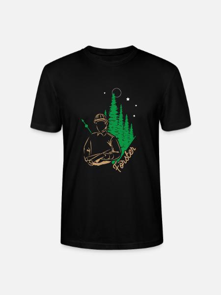 Forêt forestière - T-shirt bio CRAFTER Stanley Stella Unisexe - noir