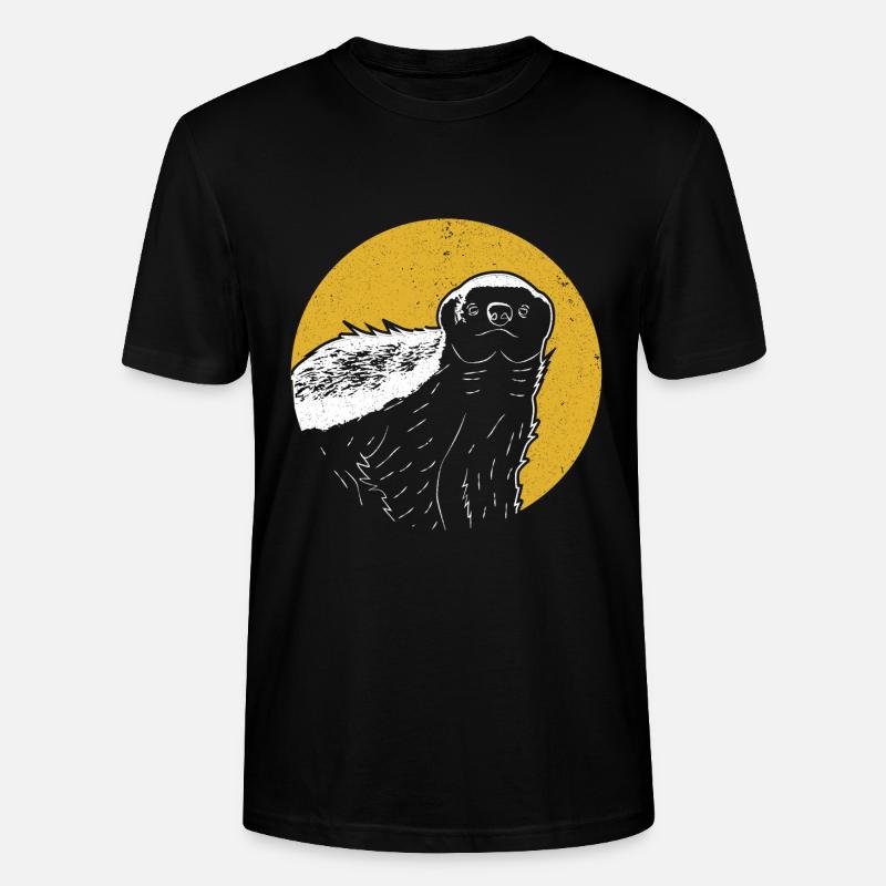 Honigdachs Giftresistent - Stanley/Stella Unisex Bio-T-Shirt CRAFTER - Schwarz