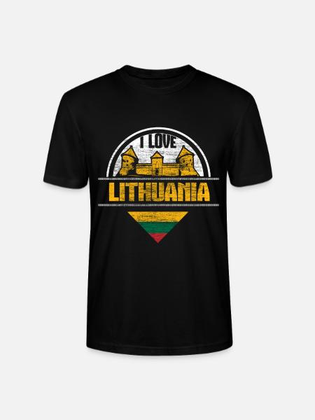 Litauen Vilnius Europa - Stanley Stella CRAFTER unisex økologisk-T-shirt - sort