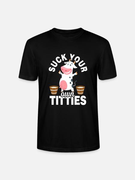 Kuh Bauer Milchkuh Melken - Stanley/Stella Unisex Bio-T-Shirt CRAFTER - Schwarz