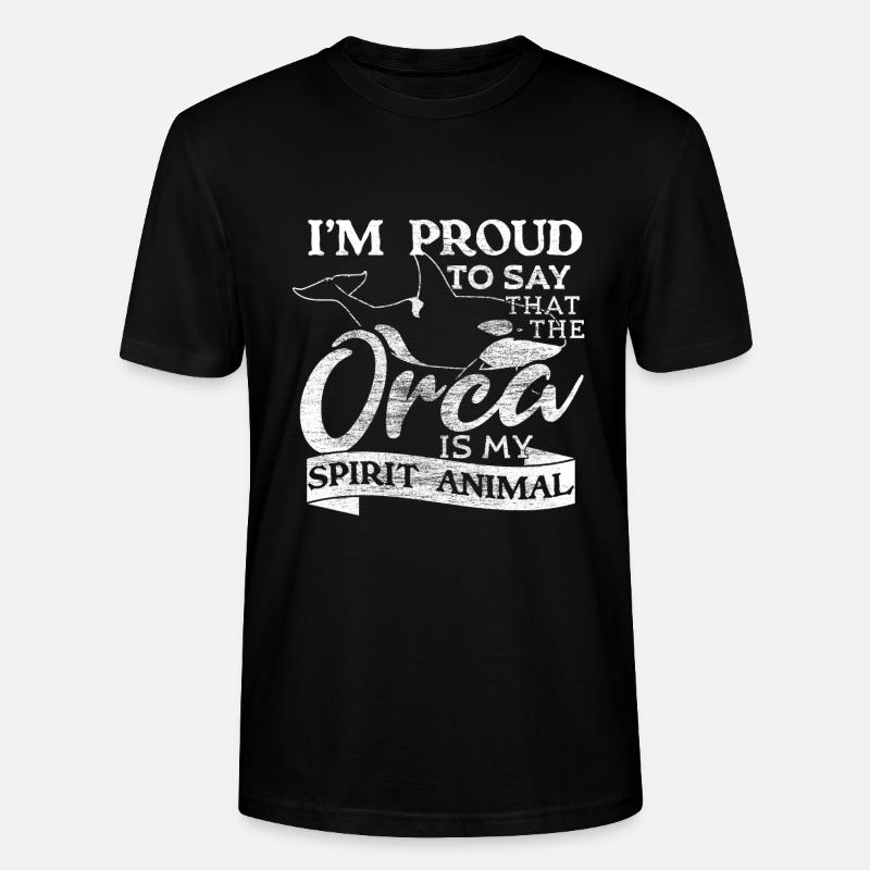 Orca Wal Geschenkidee - Stanley/Stella Unisex Bio-T-Shirt CRAFTER - Schwarz