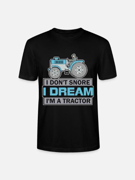 Snoring tractor - Stanley/Stella CRAFTER Unisex Organic T-Shirt - black
