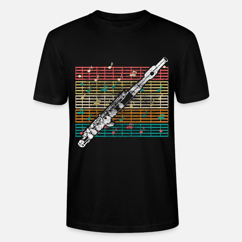 Flöte Musik - Stanley/Stella Unisex Bio-T-Shirt CRAFTER - Schwarz