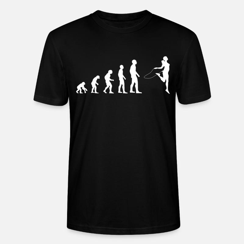 Skipping rope Rope Jumping Evolution - Stanley/Stella CRAFTER Unisex Organic T-Shirt - black