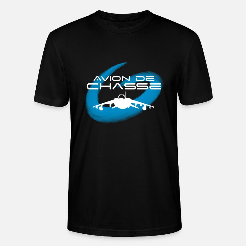 Avion de chasse - T-shirt bio CRAFTER Stanley Stella Unisexe - noir