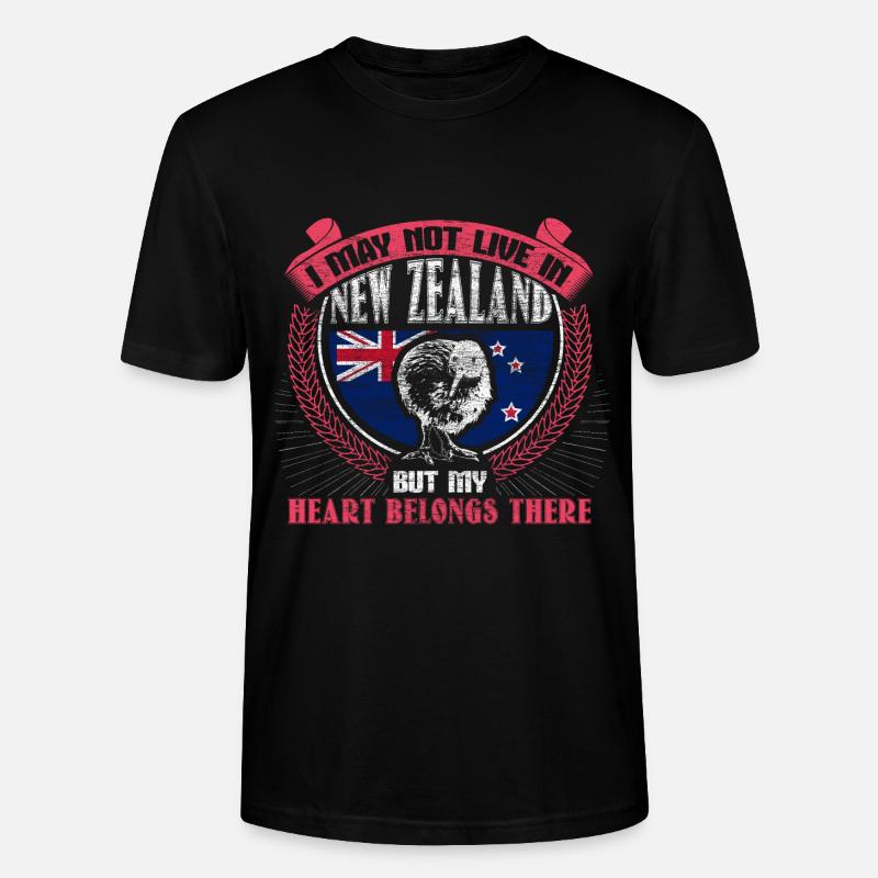 Neuseeland Insel Herkunft - Stanley/Stella Unisex Bio-T-Shirt CRAFTER - Schwarz