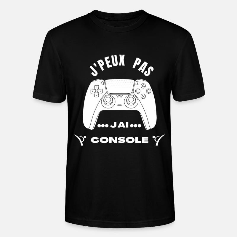 J’peu Pas j’Ai Console - T-shirt bio CRAFTER Stanley Stella Unisexe - noir