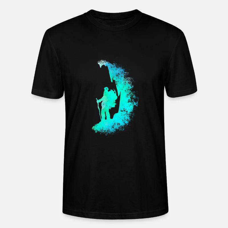 Climbing climber / climber art - Stanley/Stella CRAFTER Unisex Organic T-Shirt - black