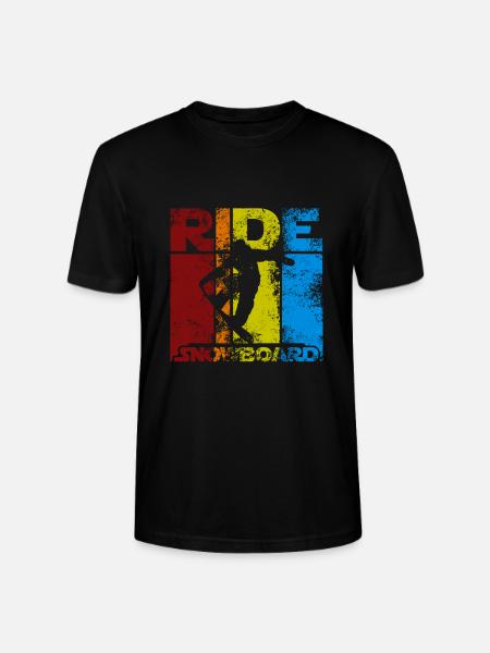 Ride Snowboard - Stanley/Stella CRAFTER Unisex Organic T-Shirt - black