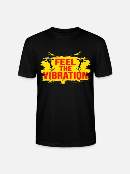presslufthammer straßenbau vibration hausbau - Stanley/Stella Unisex Bio-T-Shirt CRAFTER - Schwarz