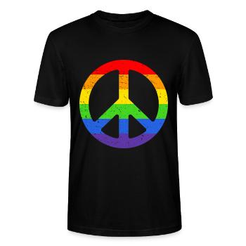 lgbt - Stanley/Stella Unisex Bio-T-Shirt CRAFTER - Schwarz - Vorne - Alina (178cm) & Michal (187cm)