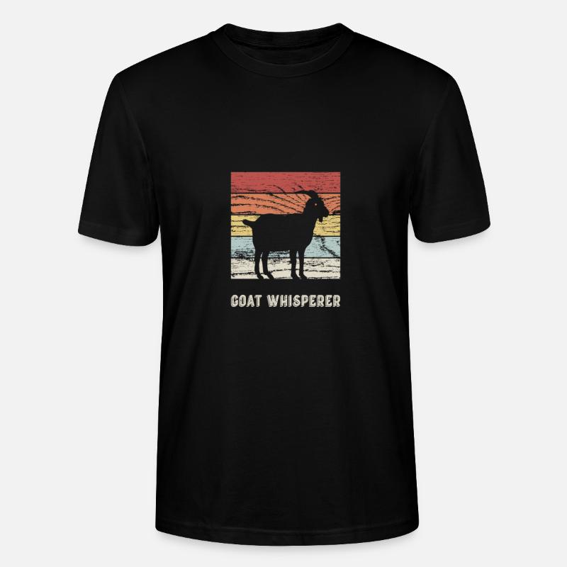 Chèvre Chuchoteur de chèvre - T-shirt bio CRAFTER Stanley Stella Unisexe - noir