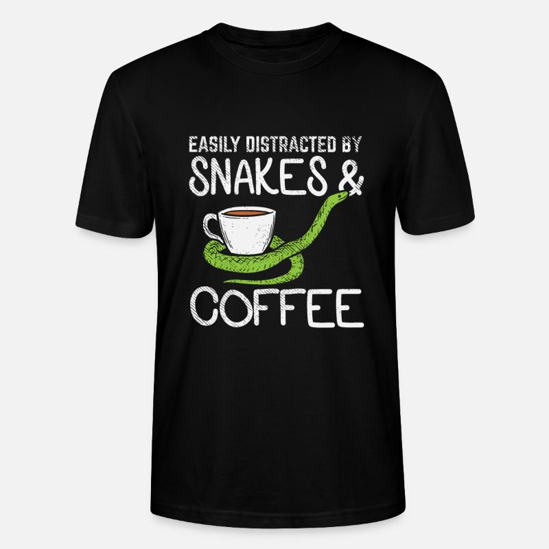 Files d’attente et café - T-shirt bio CRAFTER Stanley Stella Unisexe - noir