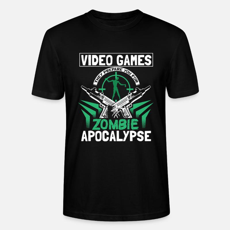Zombie Apokalypse Zombies Geschenk - Stanley/Stella Unisex Bio-T-Shirt CRAFTER - Schwarz