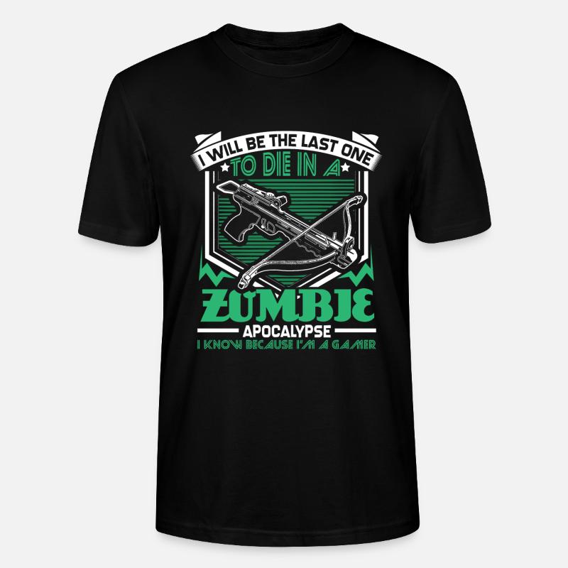 Zombie Apokalypse Games Geschenk - Stanley/Stella Unisex Bio-T-Shirt CRAFTER - Schwarz